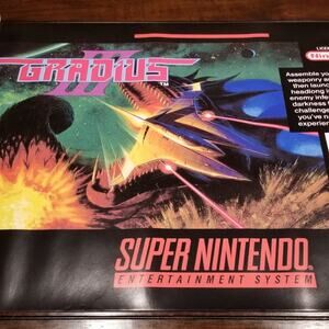 Poster - Gradius III (NEW) - Super NES - SNES - Konami